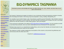 Tablet Screenshot of biodynamicstas.com